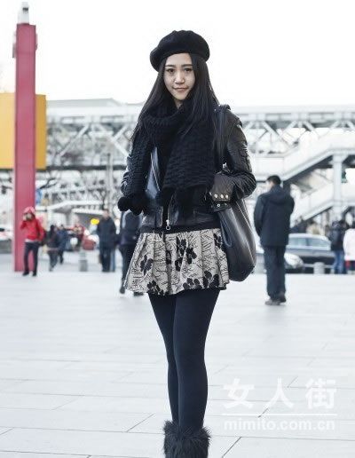 西单抓拍 春装少女个个魅力十足